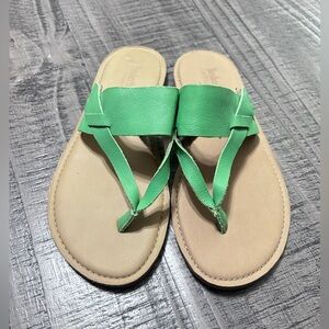 Timberland Greenish Turquoise and Tan Cream Sandals Size 7